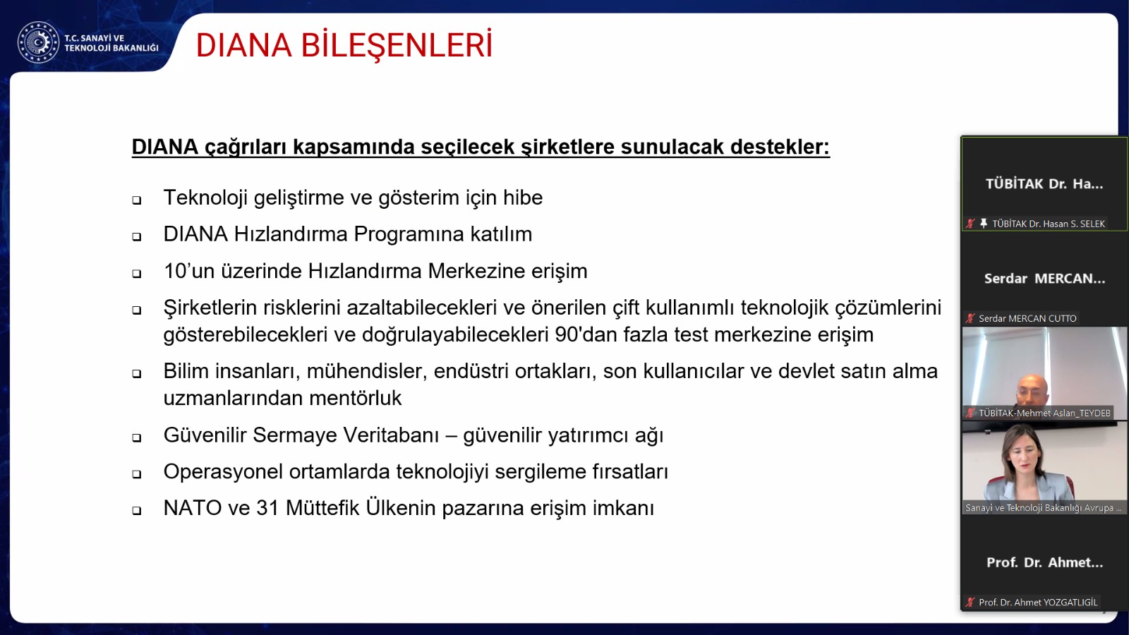 Defence Innovation Accelerator for the North Atlantic (DIANA) Programı Toplantısı - 1