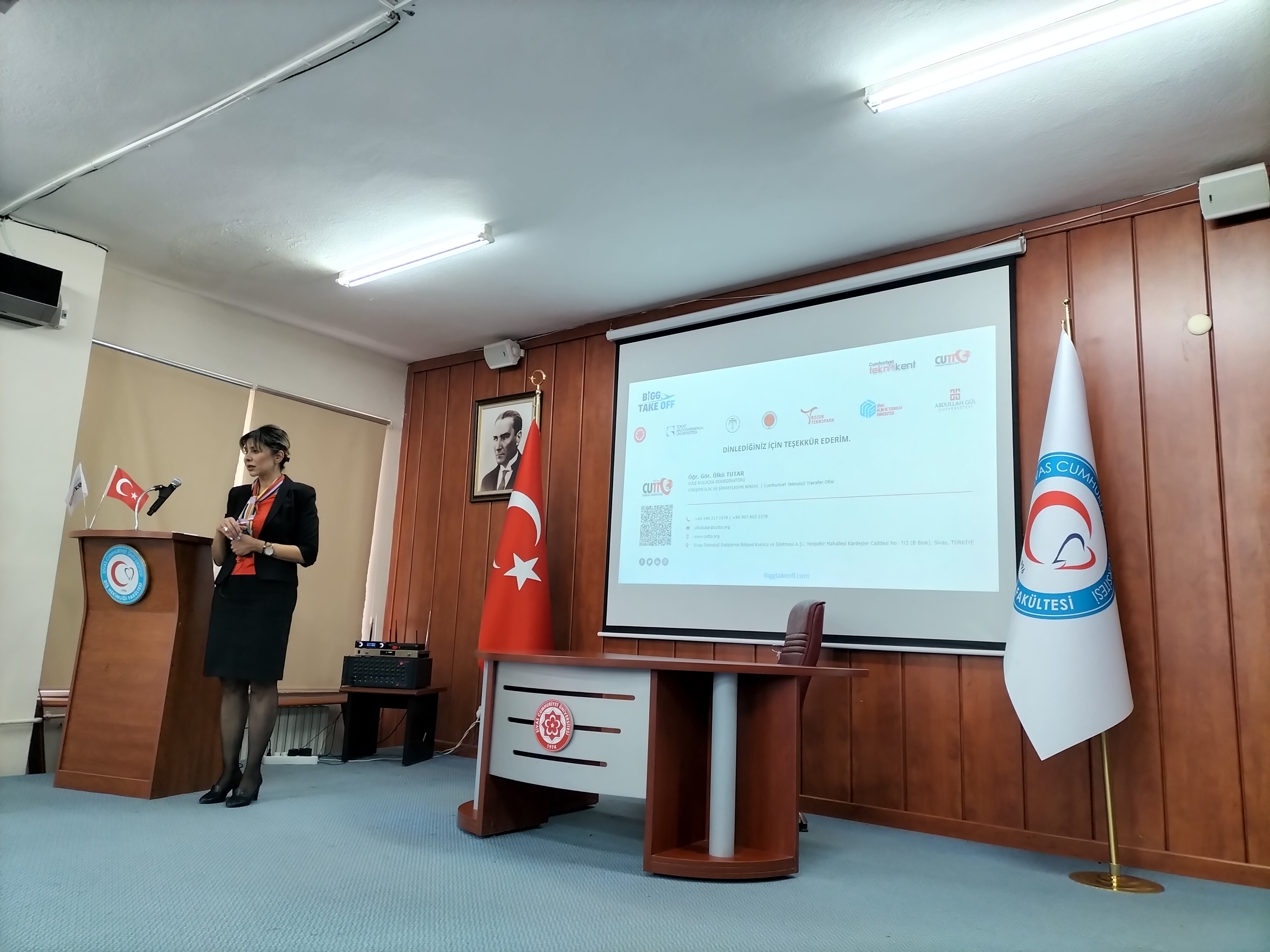 TÜBİTAK 1512 BİGG Bireysel Genç Girişimcilik Destek Programı Bilgilendirme Toplantısı için Diş Hekimliği Fakültesindeyiz - 1