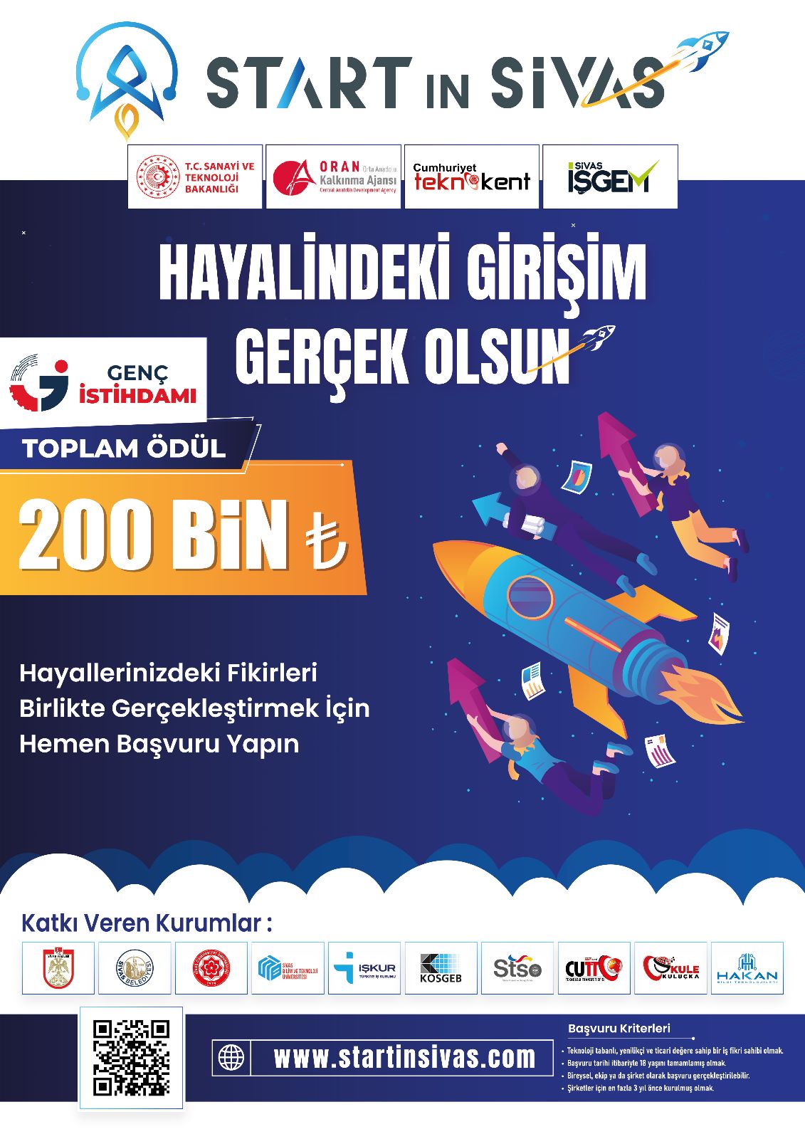 ORTA ANADOLU’NUN GİRİŞİMCİLİK EKOSİSTEMİNE YENİ BİR AKTÖR:  “START IN SİVAS GİRİŞİMCİ DESTEK MARATONU”