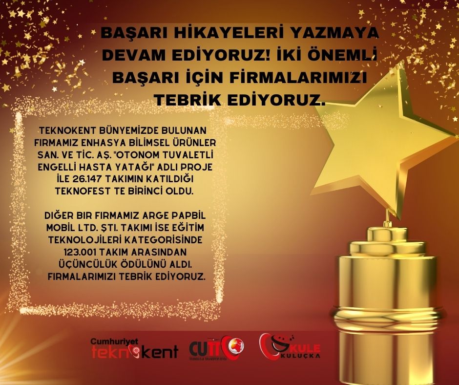 BAŞARI HİKAYELERİ YAZMAYA DEVAM EDİYORUZ! İKİ ÖNEMLİ BAŞARI İÇİN FİRMALARIMIZI TEBRİK EDİYORUZ.