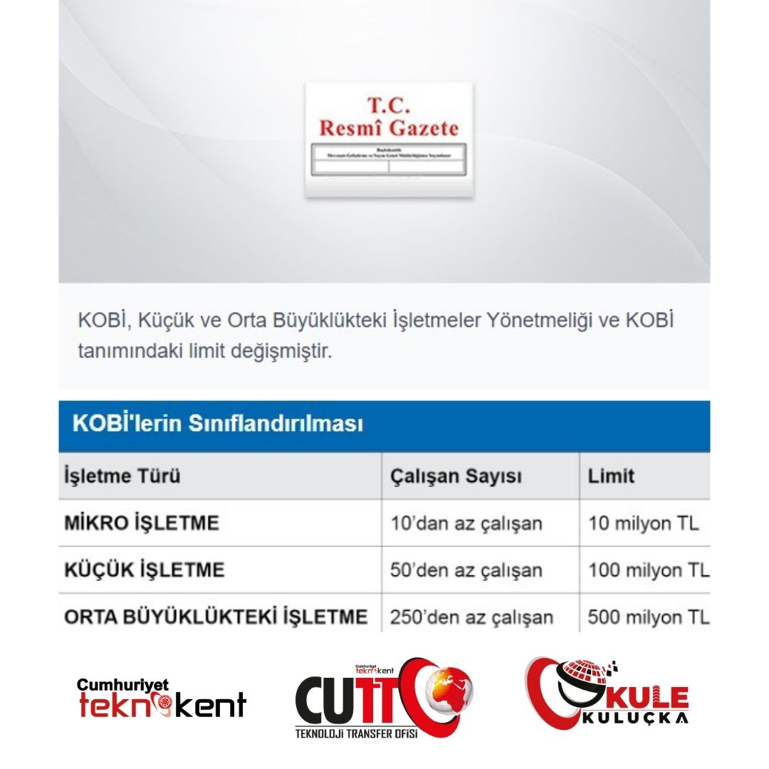 KOBİ TANIMI GÜNCELLENDİ!
